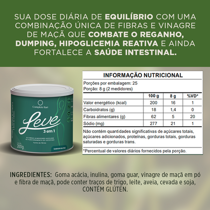 Complete Bari LEVE 3 em 1® Contra Reganho de Peso