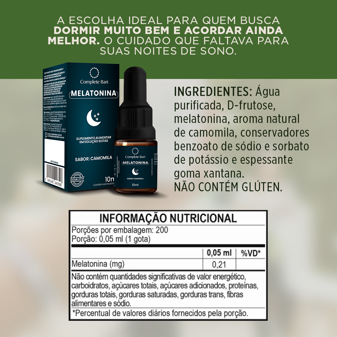 Kit 1 Multi + 1 Whey Isolado Neutro + 1 Melatonina Complete Bari