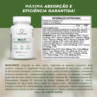Multivitamínico Complete Bari Multi
