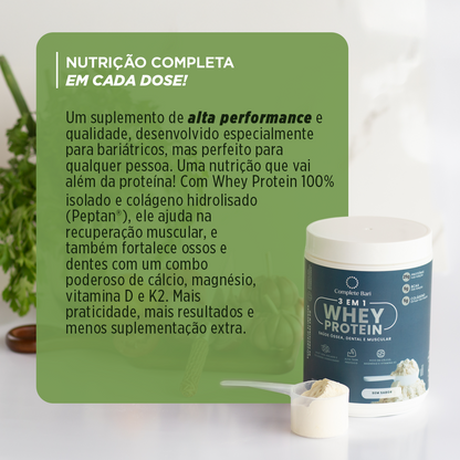 Whey Isolado 3 em 1 Neutro 525gr Complete Bari