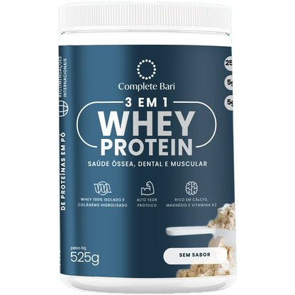 Whey Isolado 3 em 1 Neutro 525gr Complete Bari